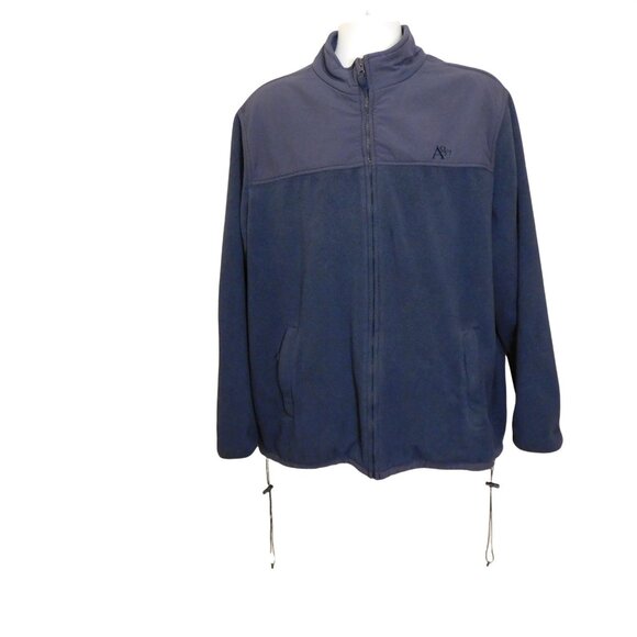 Aeropostale Other - Aeropostale Mens Blue Polyester Full Zip Long Sleeve A87 Fleece Jacket Sz XXL